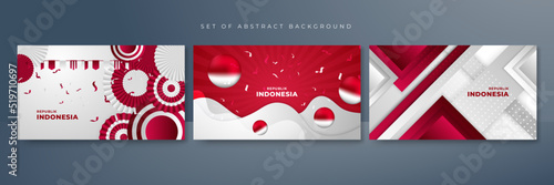 Happy Indonesia Independence day with red white flag and Pancasila design background. 17 Agustus Indonesia background banner vector illustration. Dirgahayu Kemerdekaan Republik Indonesia Background