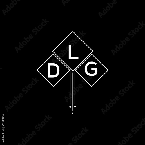 DLG letter logo design with white background in illustrator, DLG vector logo modern alphabet font overlap style.
