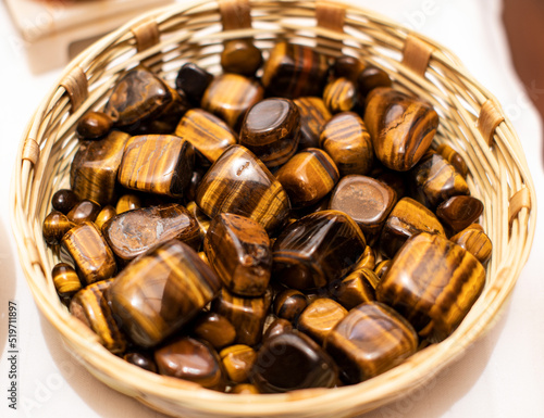 Tigers eye stones natural gemstones