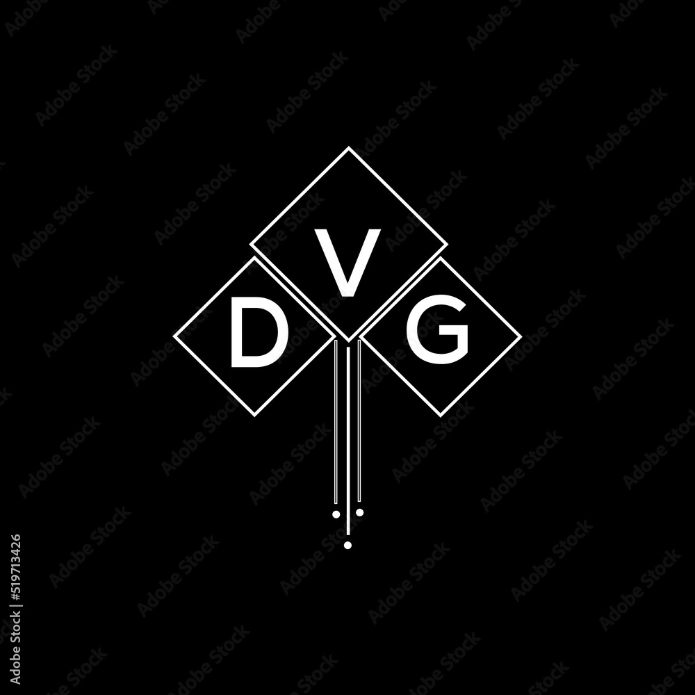 DVG letter logo design with white background in illustrator, DVG vector ...