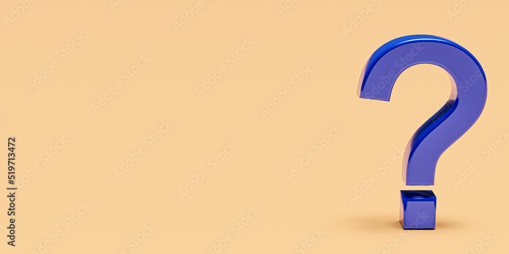 Question mark symbol with blank background Question mark symbol with blank background