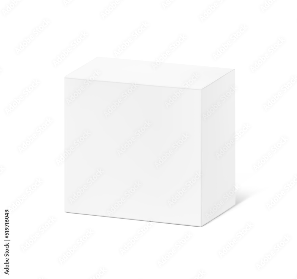 Realistic cardboard packaging box mockup. Vector illustration isolated on white background. Can be use for food, medicine, cosmetic and other. Ready for your presentation. EPS10. Realistic cardboard packaging box mockup. Vector illustration isolated on white background. Can be use for food, medicine, cosmetic and other. Ready for your presentation. EPS10.