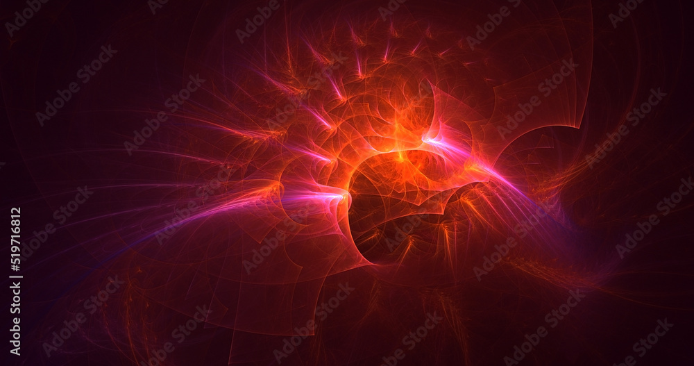 3D rendering abstract multicolor fractal light background 3D rendering abstract multicolor fractal light background