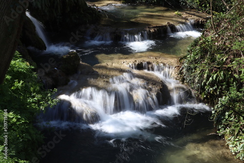 Fototapeta Naklejka Na Ścianę i Meble -  beautiful Krushuna waterfalls in Bulgaria, Europe