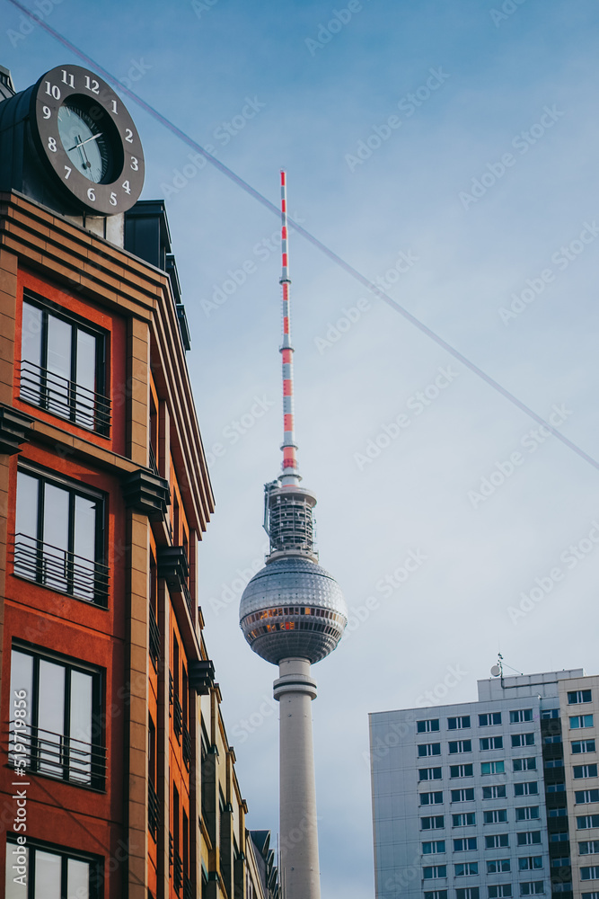Television tower Alexanderplatz in Berlin
