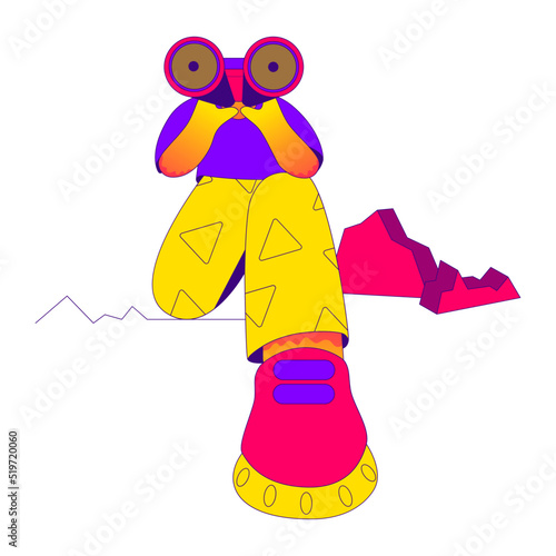 Man searching for result