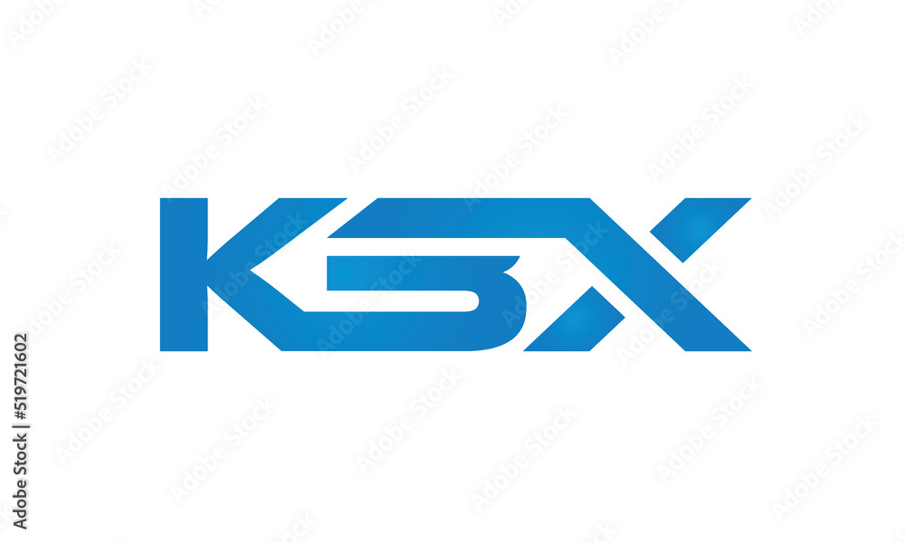 initial KBX creative modern lettermark logo design, linked typography monogram icon vector illustration initial KBX creative modern lettermark logo design, linked typography monogram icon vector illustration