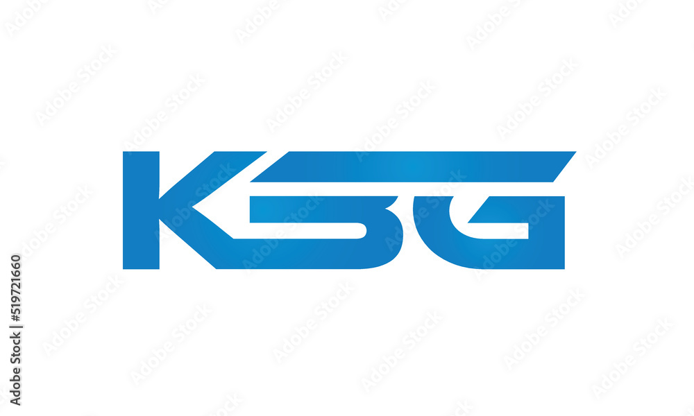 Connected KBG Letters logo Design Linked Chain logo Concept Connected KBG Letters logo Design Linked Chain logo Concept