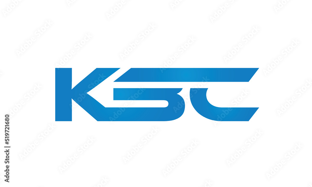 Connected KBC Letters logo Design Linked Chain logo Concept Connected KBC Letters logo Design Linked Chain logo Concept