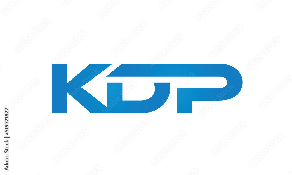 Connected KDP Letters logo Design Linked Chain logo Concept Connected KDP Letters logo Design Linked Chain logo Concept