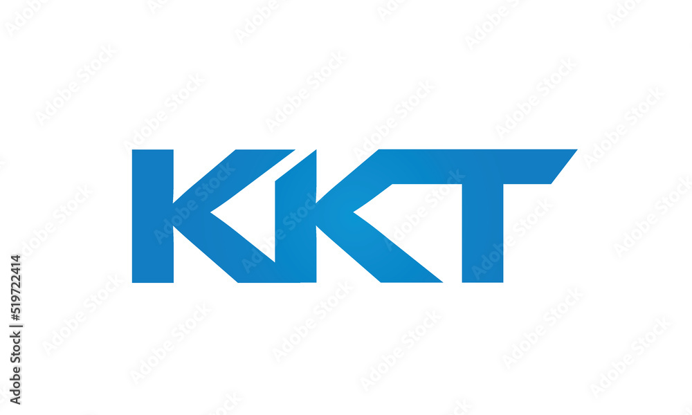 Connected KKT Letters logo Design Linked Chain logo Concept Connected KKT Letters logo Design Linked Chain logo Concept
