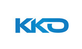 Connected KKO Letters logo Design Linked Chain logo Concept