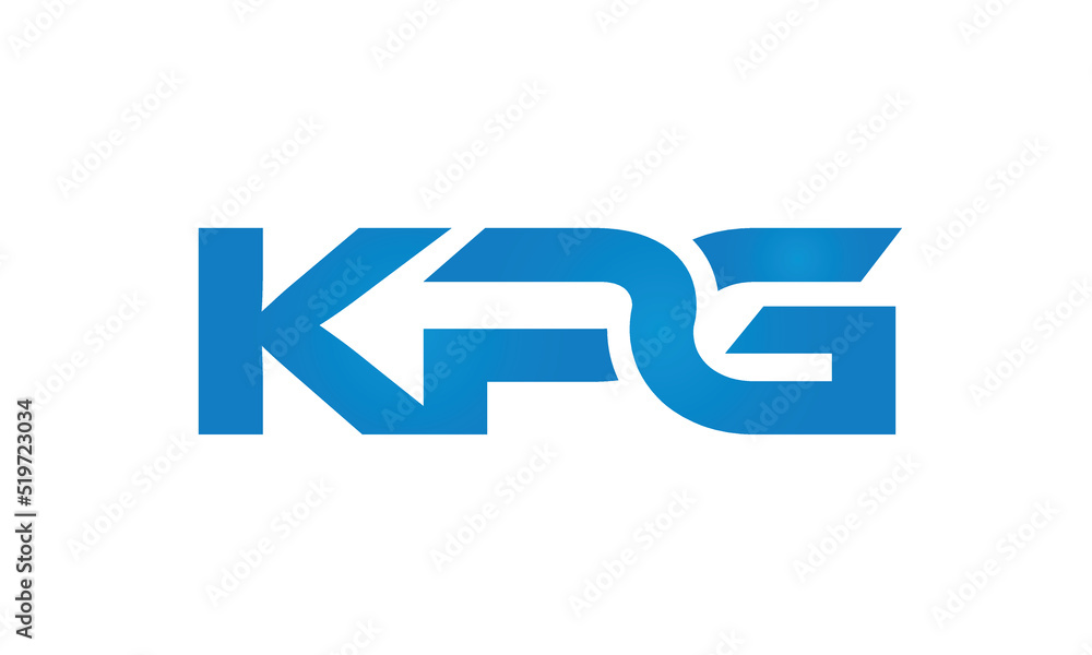 Connected KRG Letters logo Design Linked Chain logo Concept Connected KRG Letters logo Design Linked Chain logo Concept