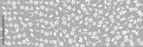 B&W Flowers Texture or Pattern T-shirt Textile Designs