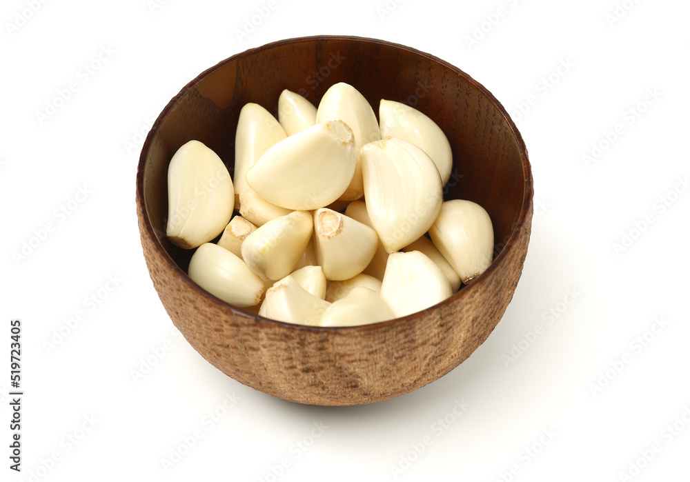 fresh garlic isolated on white background fresh garlic isolated on white background