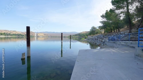 An early morning view of the Castaic Lake Lagoon (Lower Lake) in Castaic, California. photo