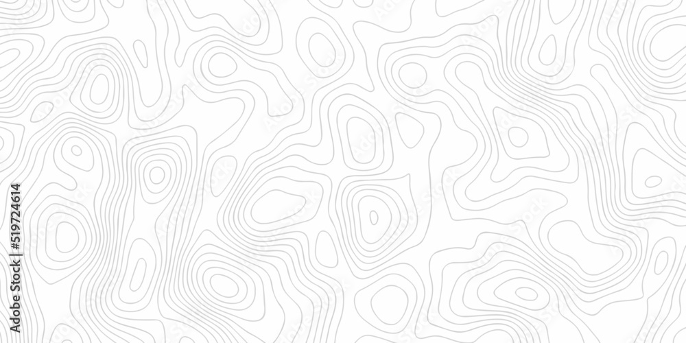 Topographic map lines, contour background, Vector contour topographic map background. Topography and geography map grid abstract backdrop, Luxury black abstract line art.