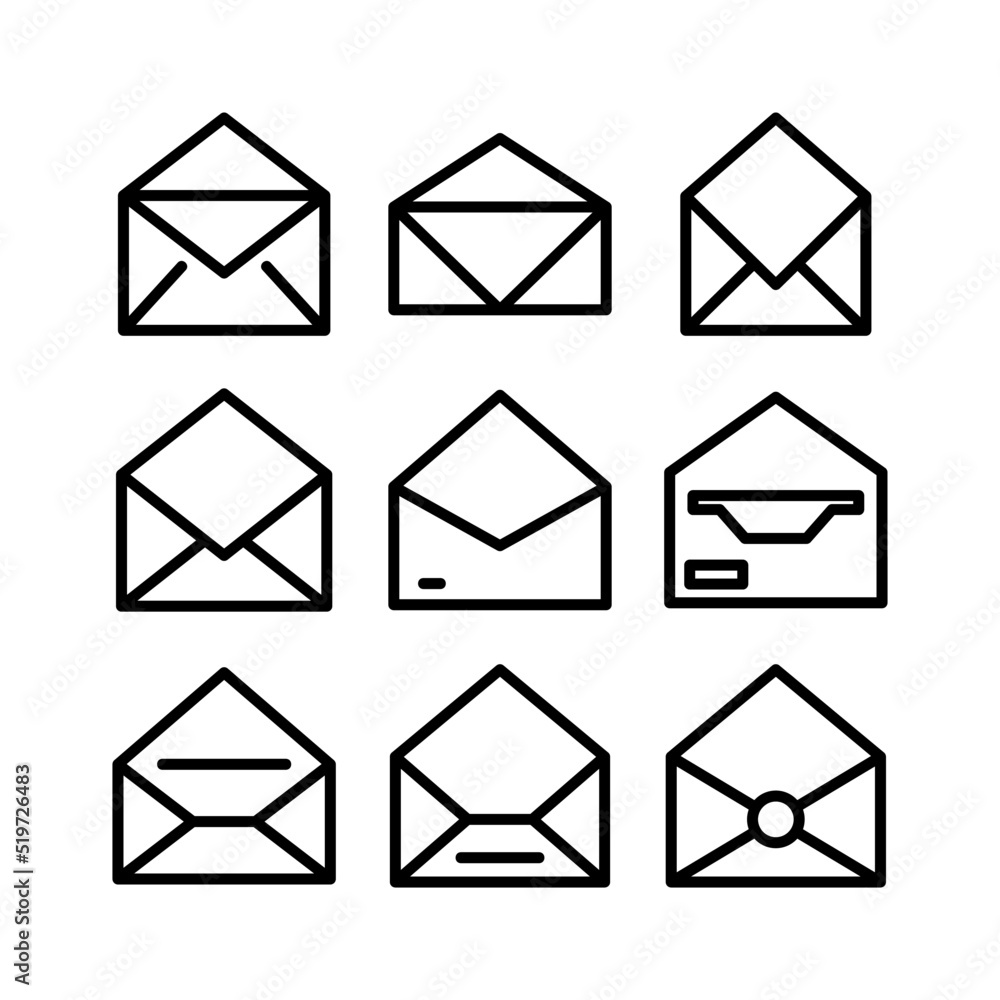 open mail icon or logo isolated sign symbol vector illustration - high quality black style vector icons
open mail icon or logo isolated sign symbol vector illustration - high quality black style vector icons