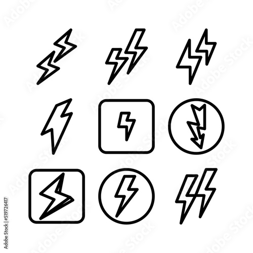 electricity icon or logo isolated sign symbol vector illustration - high quality black style vector icons 