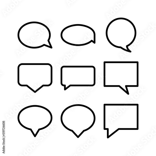 speech bubble icon or logo isolated sign symbol vector illustration - high quality black style vector icons
