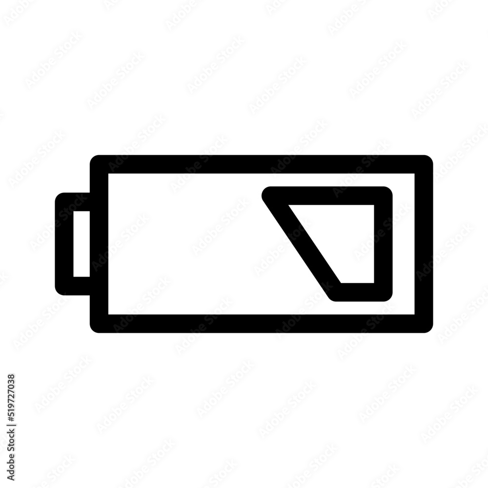 battery icon or logo isolated sign symbol vector illustration - high quality black style vector icons
