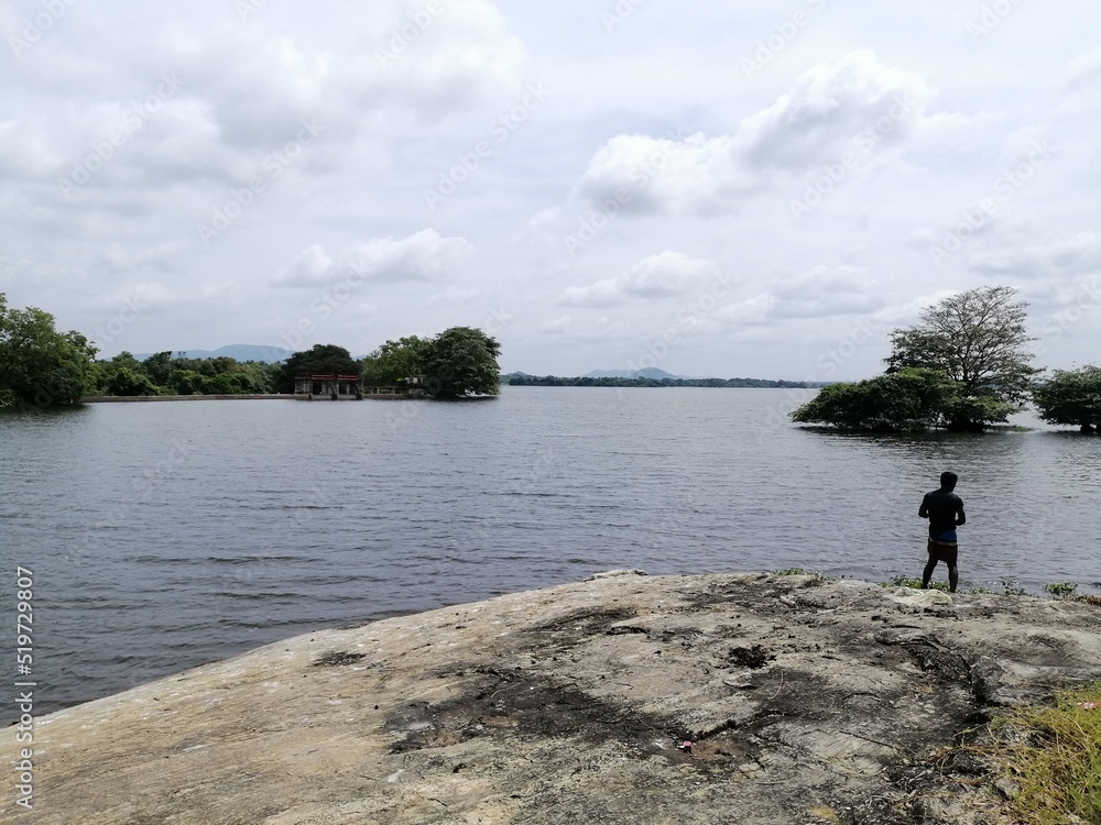 fishing in the lake