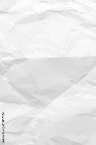 White   lean crumpled paper