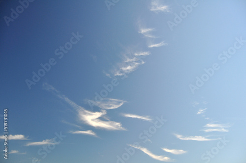 Beautiful blue sky with clouds