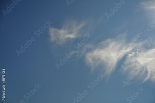 Beautiful blue sky with clouds