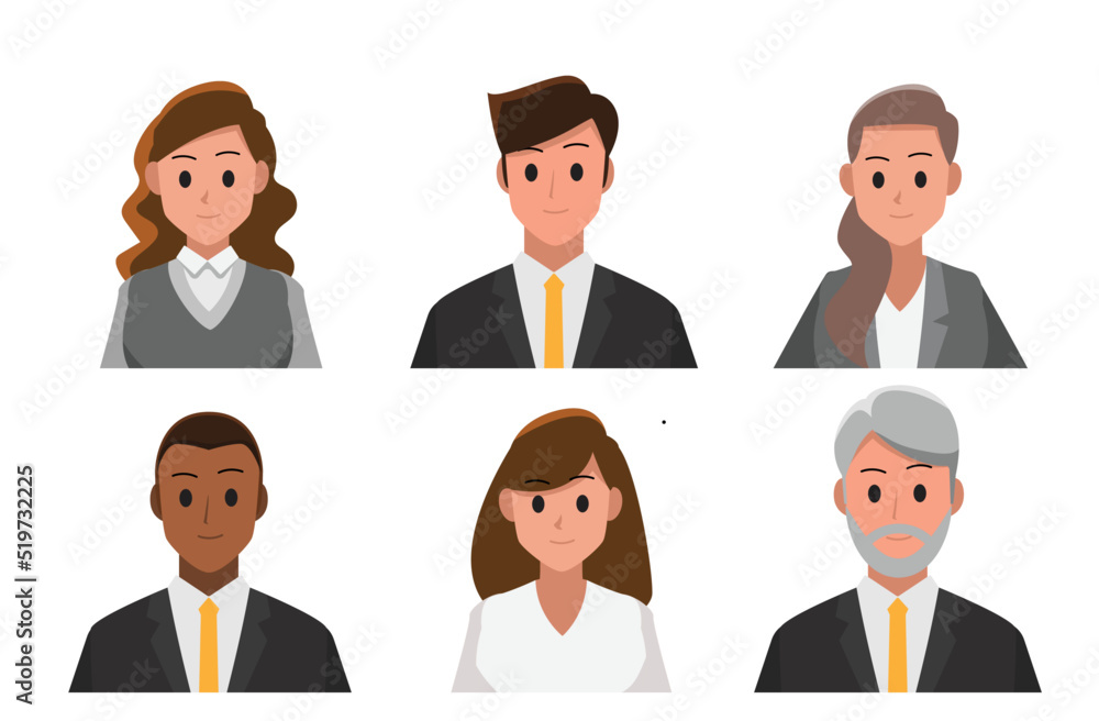 Business People avatar set ,Vector illustration cartoon character. Business People avatar set ,Vector illustration cartoon character.