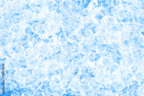 Background image with many ice cubes laid out