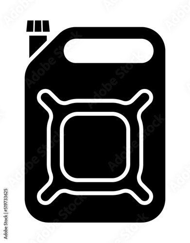 Flat icon of a gasoline canister