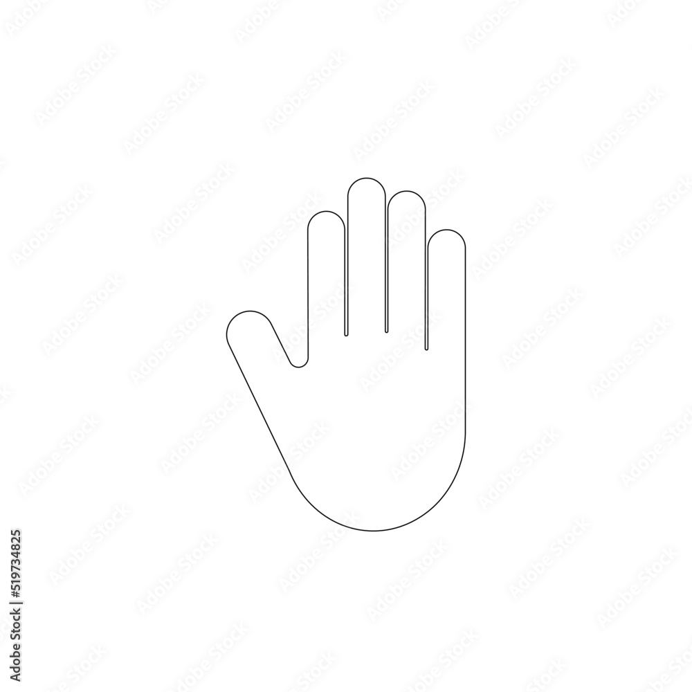simple hand logo vector template simple hand logo vector template
