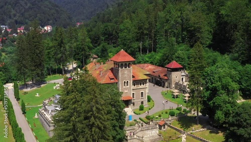 Cantacuzino Castle, Drone Aerial 4K photo