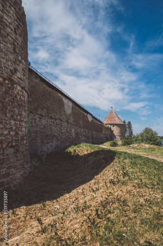 Path next to the ancient fortress wall