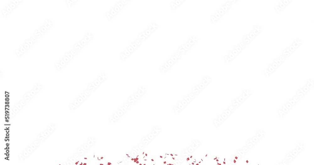 Broken red heart on white background, flat 4K animation. Broken red heart on white background, flat 4K animation.