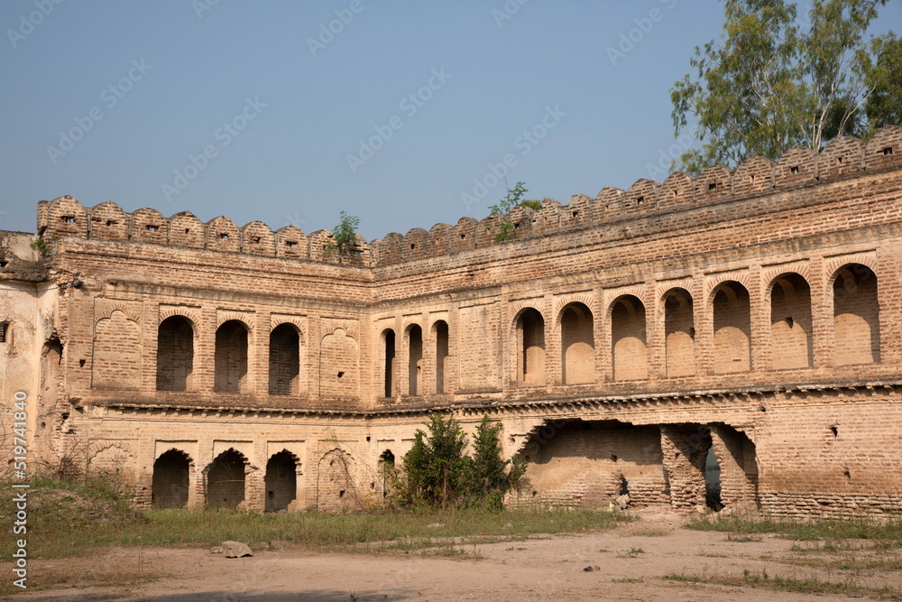 Partial view of Raj durbar from inside, Wafgaon Fort, Wafgaon, Taluka Khed, Dist Pune