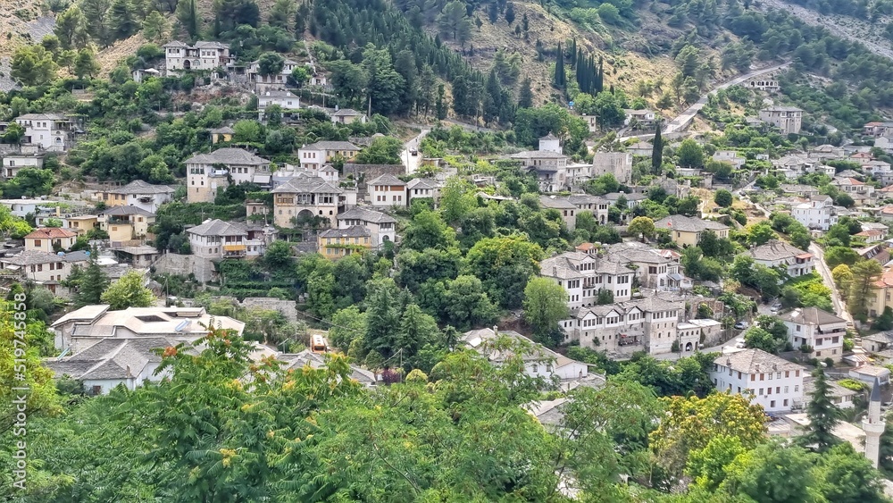 The city of Gjirokater in Albania
