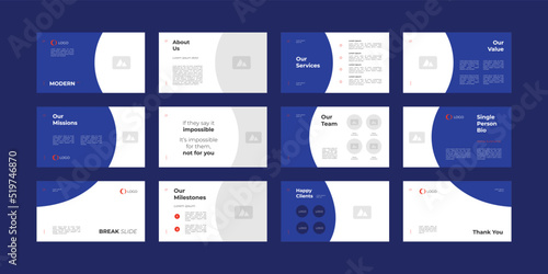 simple modern presentation slide design template