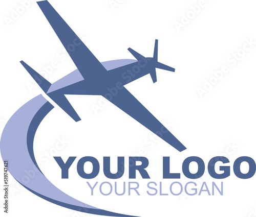 AIR PLANE LOGO CONCEPT VECTOR ILLUSTRATION