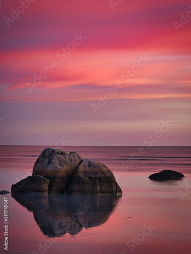 long exposure on rocks