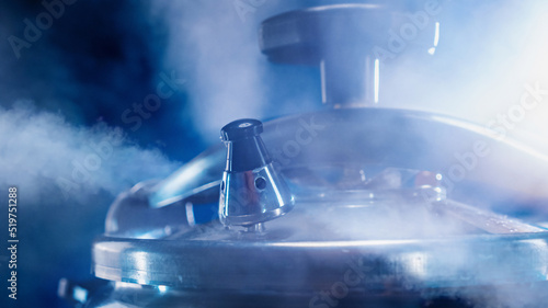 Pressure cooker whistles in the kitchen. Close-up.