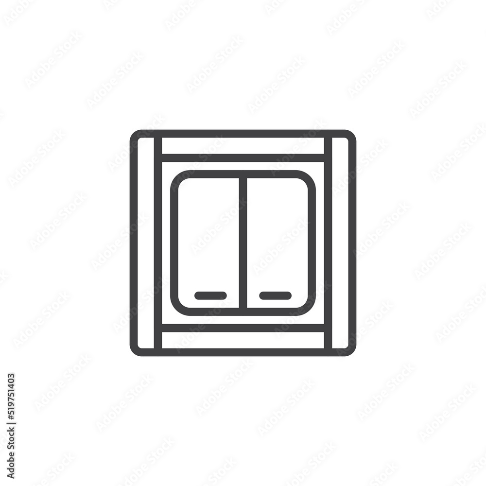 Switch button line icon Switch button line icon