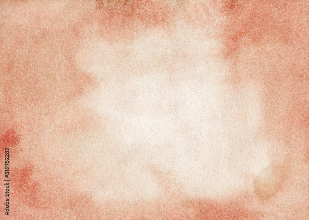 Fototapeta premium Light orange and white watercolor texture. High resolution oil painted texture for design. Seamless texture. For text, design, textures. Copy space for art work. Brushstroke on canvas. Pastel colors