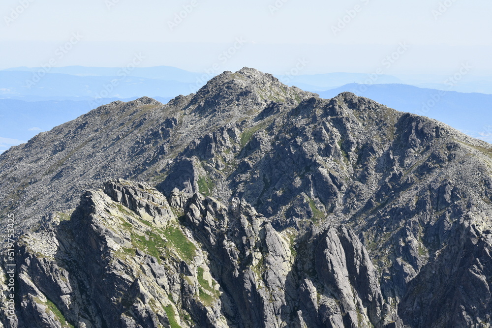 Fototapeta premium Tatra Mountains, trail, Orla Perc, climbing, extreme,