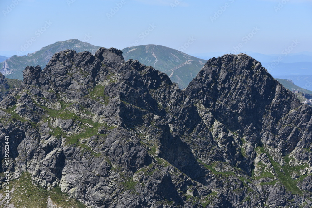 Fototapeta premium Tatra Mountains, trail, Orla Perc, climbing, extreme,