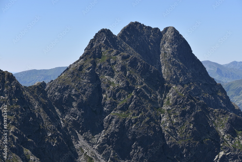 Fototapeta premium Tatra Mountains, trail, Orla Perc, climbing, extreme,