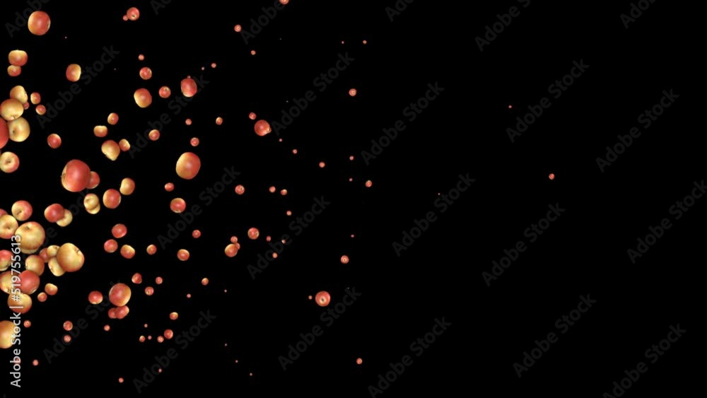 Flying Red Apples Fruit Background, Loop
Flying Red Apples Fruit Background, Loop