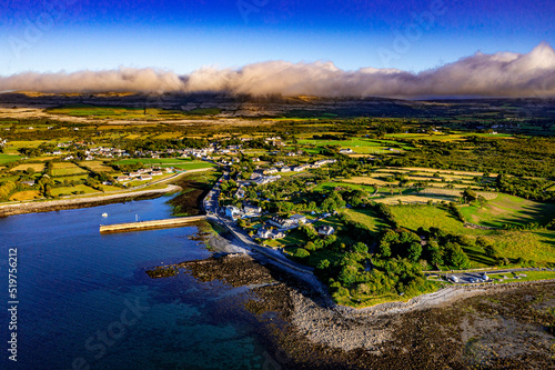 Ireland from above | Irish Coast, the Sea and the Village Ballyvaughan photo