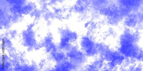 Abstract background with violet sky with clouds, neon dramatic background.  Dye Blue Watercolor background. Light grey bubbly cloud patterns and textures watercolor background. paper texture design .